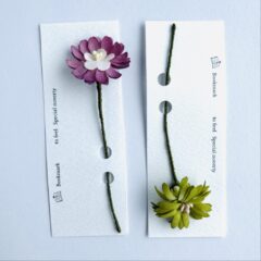 花のしおりをプレゼント！読書のおともにしていただきたいアイテム！