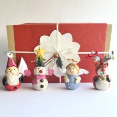大人気のクリスマスの置物！ナチュラルな可愛い雰囲気でプレゼントにも！