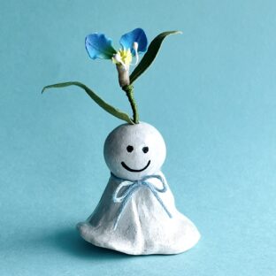 ツユクサのてるてる坊主②